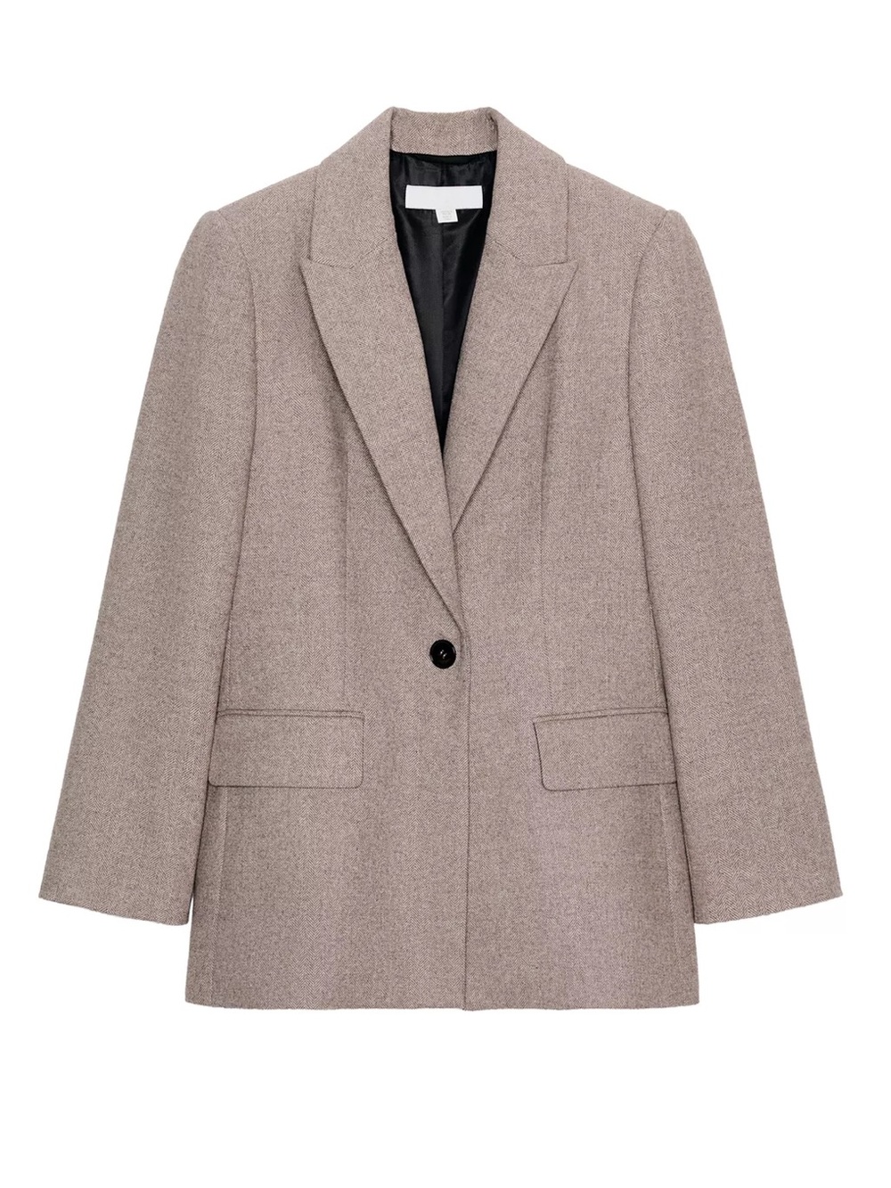 NWOT Zara herringbone wool blazer